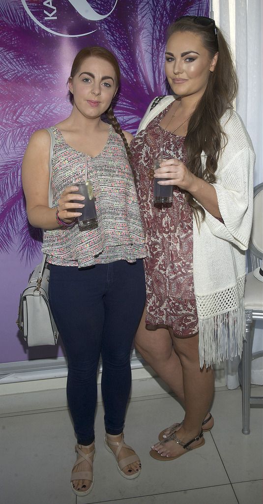 Shauna Kiernan and Kate Gerarhty pictured at faux-glow expert  KARORA's #TANchella rooftop party at the Morgan hotel. KARORA's new Ultra Dark Mousse was unveiled on the night, a tan with true staying power that fades incredibly evenly, perfect for the summerâ€™s festival season. Pic Patrick O'Leary 