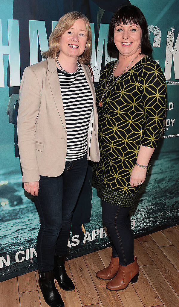 Helen Hogan and Annette Heffernan pictured at the Irish  premiere screening of John Wick starring Keanu Reeves at the Lighthouse Cinema Dublin..Picture:Brian McEvoy