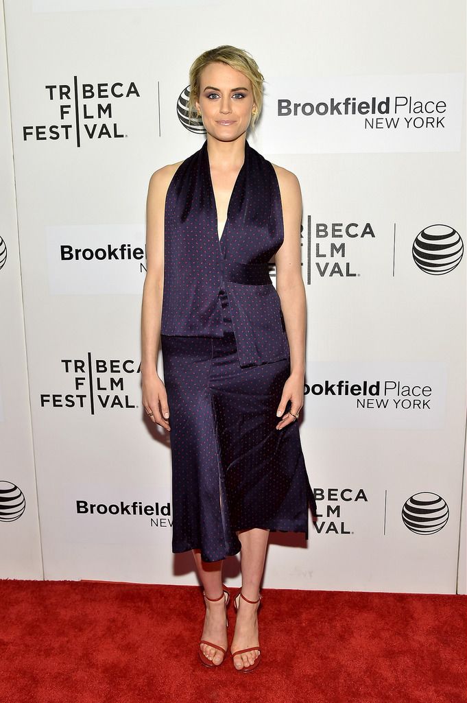 NEW YORK, NY - APRIL 21:  Taylor Schilling attends the premiere of 'The Overnight' during the 2015 Tribeca Film Festival at BMCC Tribeca PAC on April 21, 2015 in New York City.  (Photo by Mike Coppola/Getty Images for the 2015 Tribeca Film Festival)