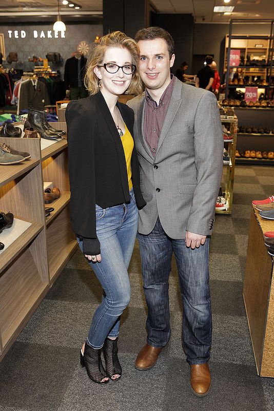 Rebecca Corcoran and Mairc Campbell  at Arnotts Mens Wear Live events in association with Entertainment.ie.