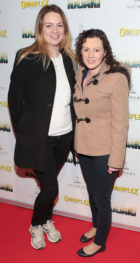 Aoife Gillivan  and Claire Kelly  at the Irish premiere screening of Kajaki at Omniplex in Rathmines Dublin.Picture:Brian McEvoy