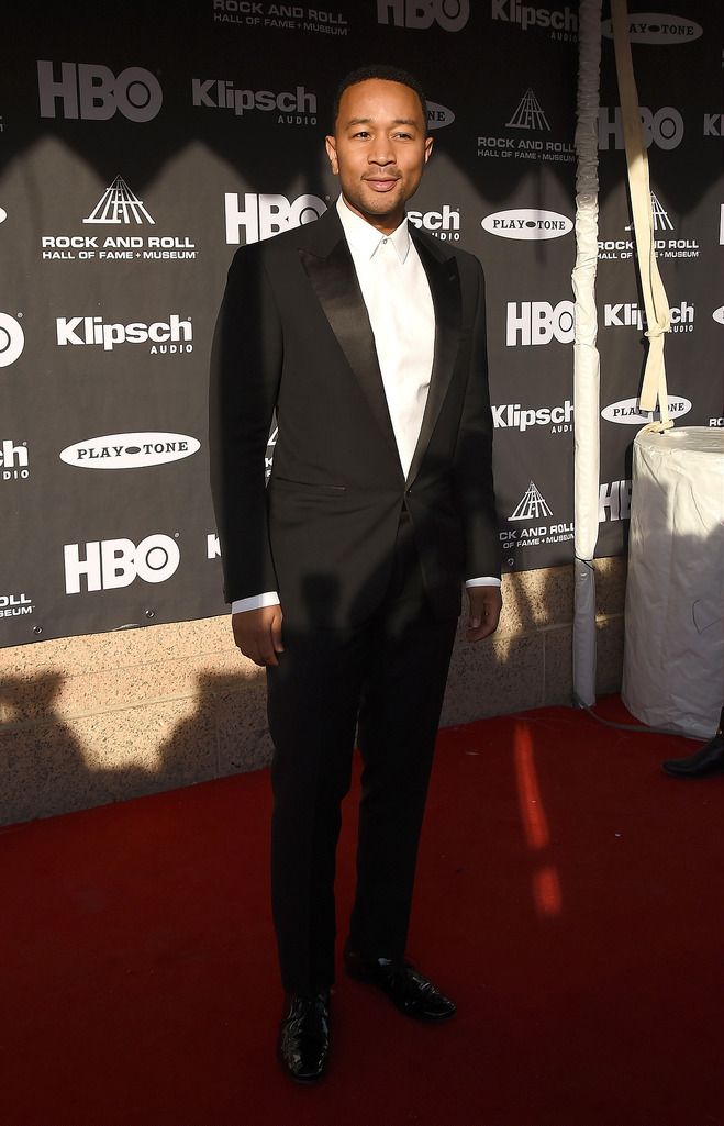 CLEVELAND, OH - APRIL 18:  Musician John Legend attends the 30th Annual Rock And Roll Hall Of Fame Induction Ceremony at Public Hall on April 18, 2015 in Cleveland, Ohio.  (Photo by Michael Loccisano/Getty Images)