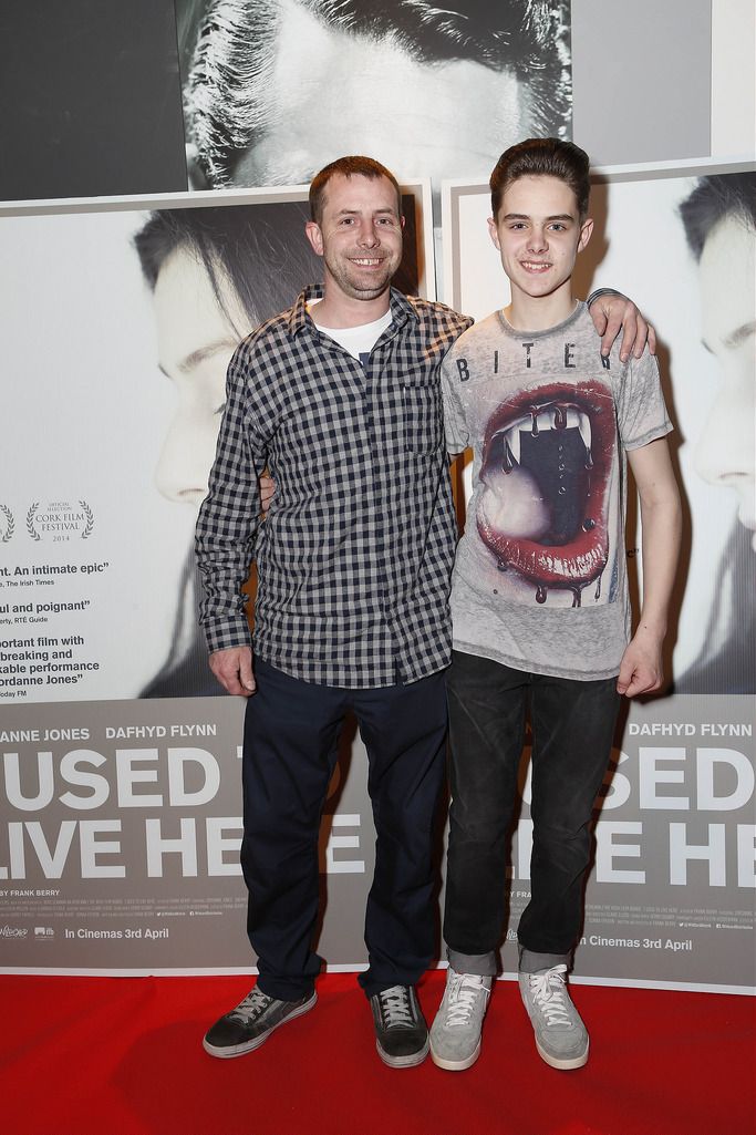 Pictured (l-r) was cast member Dafhyd Flynn with his dad Graham at the premiere of award-winning Irish feature film I Used To Live Here at IMC Cinemas, The Square, Tallaght.

 Picture Conor McCabe Photography.
