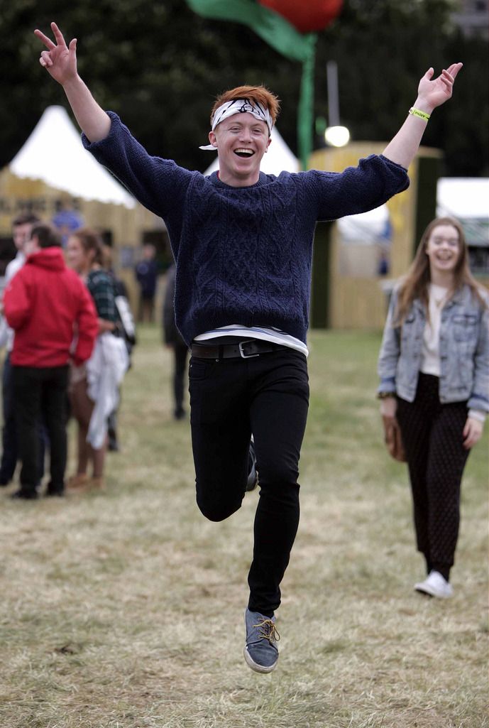 Pictured is Neil Dunne having fun at the first music festival of the season, Bulmers Forbidden Fruit with headliners including Fatboy Slim, Groove Armada and the Wu Tang Clan at the Royal  Hospital Kilmainham. Photo: Mark Stedman/Photocall Ireland