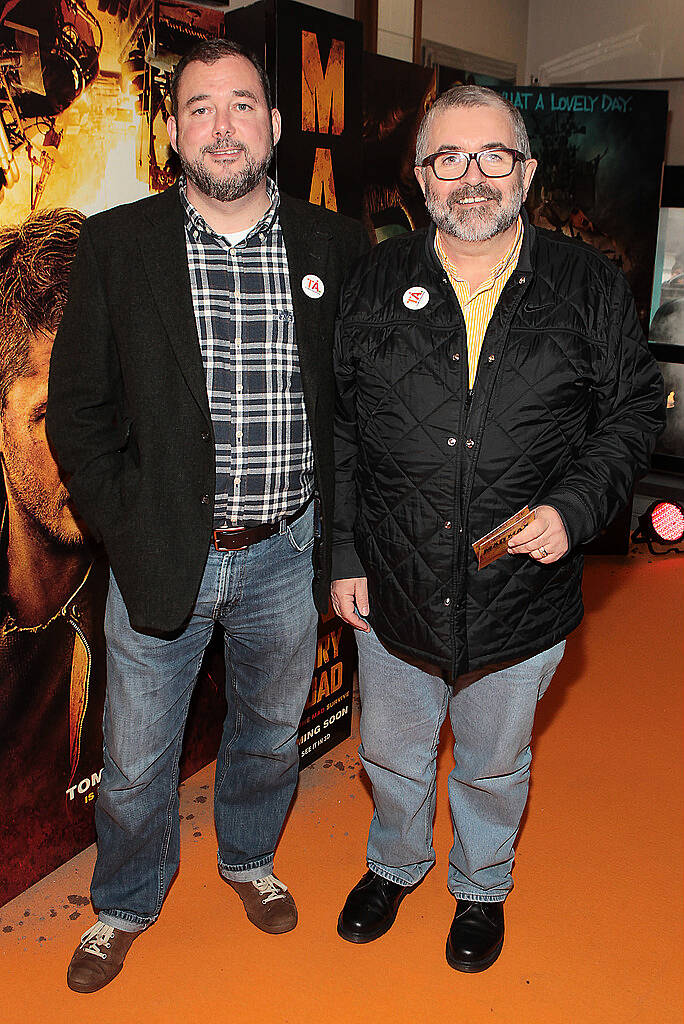 Gary Hodkinson and Bill Hughes at the Irish Premiere screening of Mad Max:Fury Road at The Savoy Cinema Dublin..Picture:Brian McEvoy