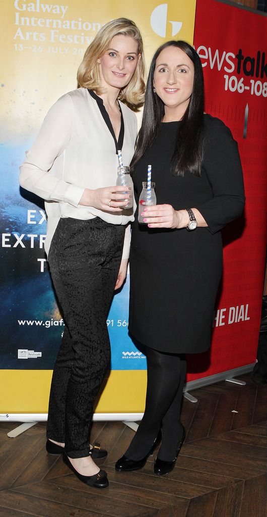 Elaine Divlly and Nicola Barrett at The Absolut Reception for the launch of The Galway International Arts Festival at The Dean Hotel Dublin.
Picture:Brian McEvoy Photography
No Repro fee for one use