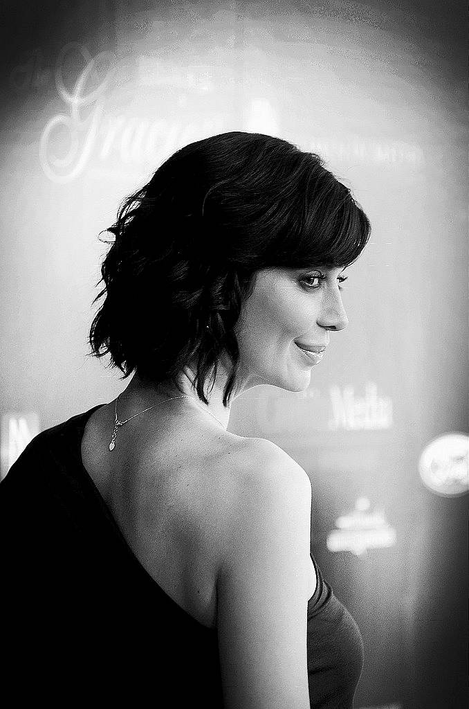 BEVERLY HILLS, CA - MAY 19:(Editors Niote: Image converted from colorto B\W).  Actress Catherine Bell arrives at the 40th Anniversary Gracies Awards at The Beverly Hilton Hotel on May 19, 2015 in Beverly Hills, California.  (Photo by Frazer Harrison/Getty Images)