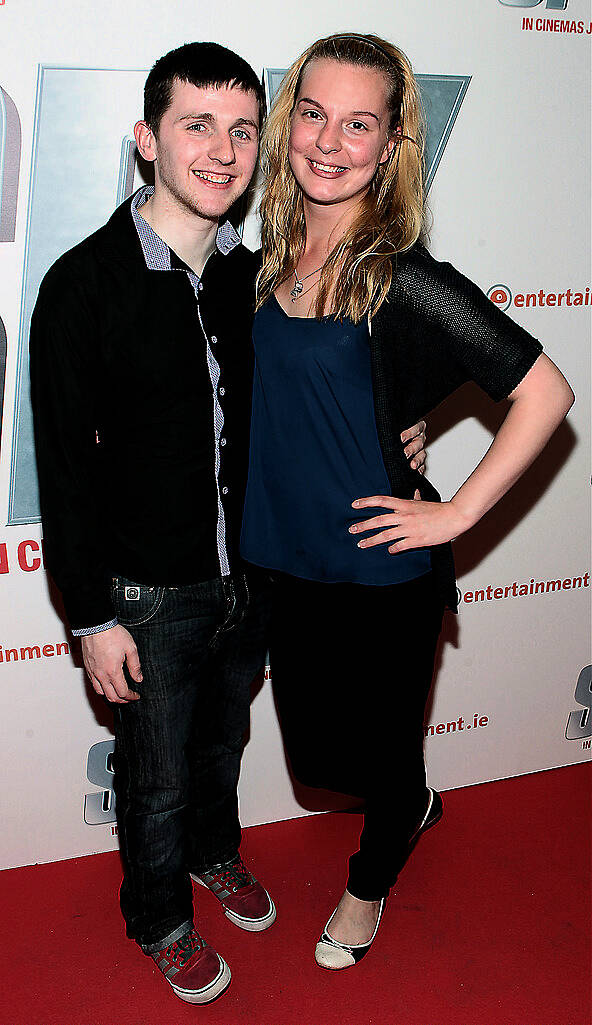 david Courtney and Anna Kazadojeva pictured at the special screening of  the movie  Spy  at The Odeon Cinema in Point Village Dublin..Picture:Brian McEvoy.