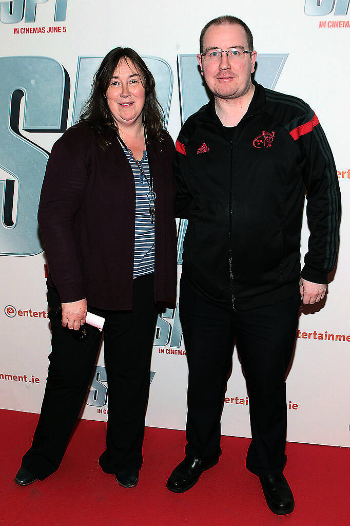 Brenda Sugrue and Matty Kennedy  pictured at the special screening of  the movie  Spy  at The Odeon Cinema in Point Village Dublin..Picture:Brian McEvoy.