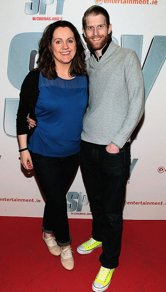 Ruth Scott and Rob Morgan pictured at the special screening of  the movie  Spy  at The Odeon Cinema in Point Village Dublin..Picture:Brian McEvoy.