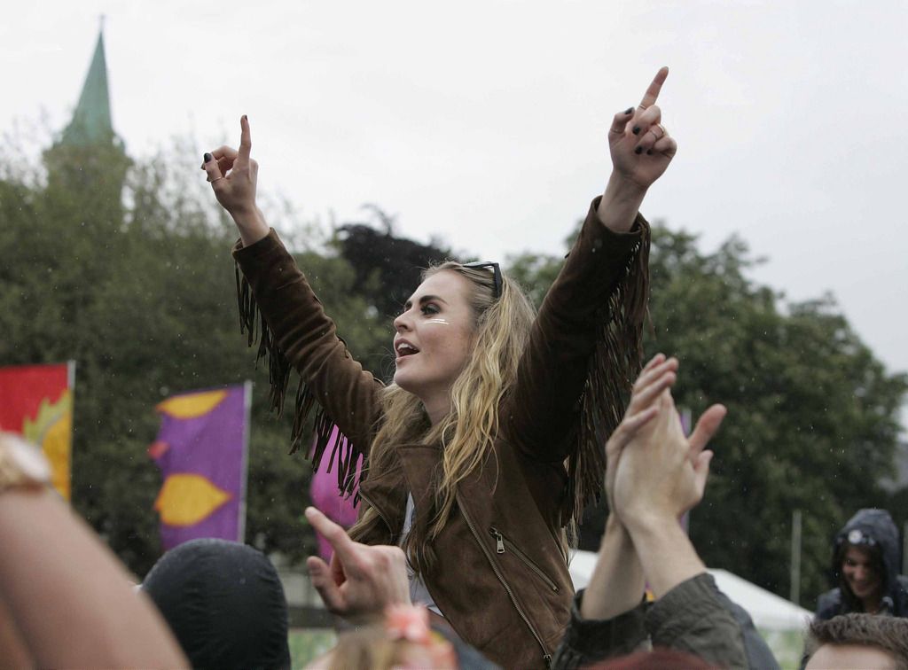 Pictured is Laura Melly from Killiney at the first music festival of the season, Bulmers Forbidden Fruit with headliners including Fatboy Slim, Groove Armada and the Wu Tang Clan at the Royal  Hospital Kilmainham. Photo: Mark Stedman/Photocall Ireland