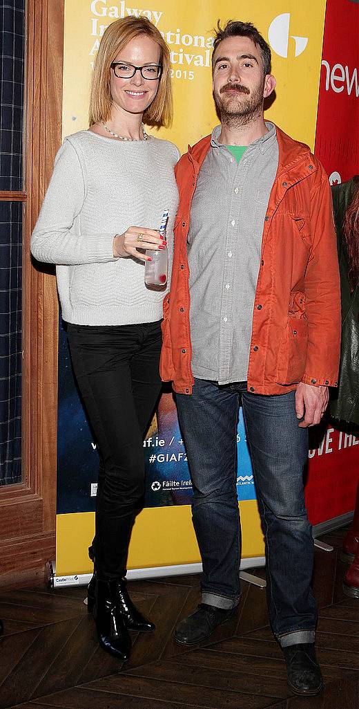 Juliette Gash and Leon Gash at The Absolut Reception for the launch of The Galway International Arts Festival at The Dean Hotel Dublin..Picture:Brian McEvoy.No Repro fee for one use