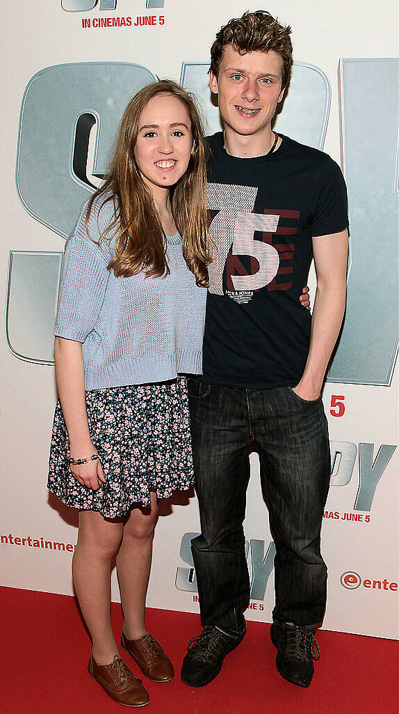 Aoife Doheny and Conor McAndrew  pictured at the special screening of  the movie  Spy  at The Odeon Cinema in Point Village Dublin..Picture:Brian McEvoy.