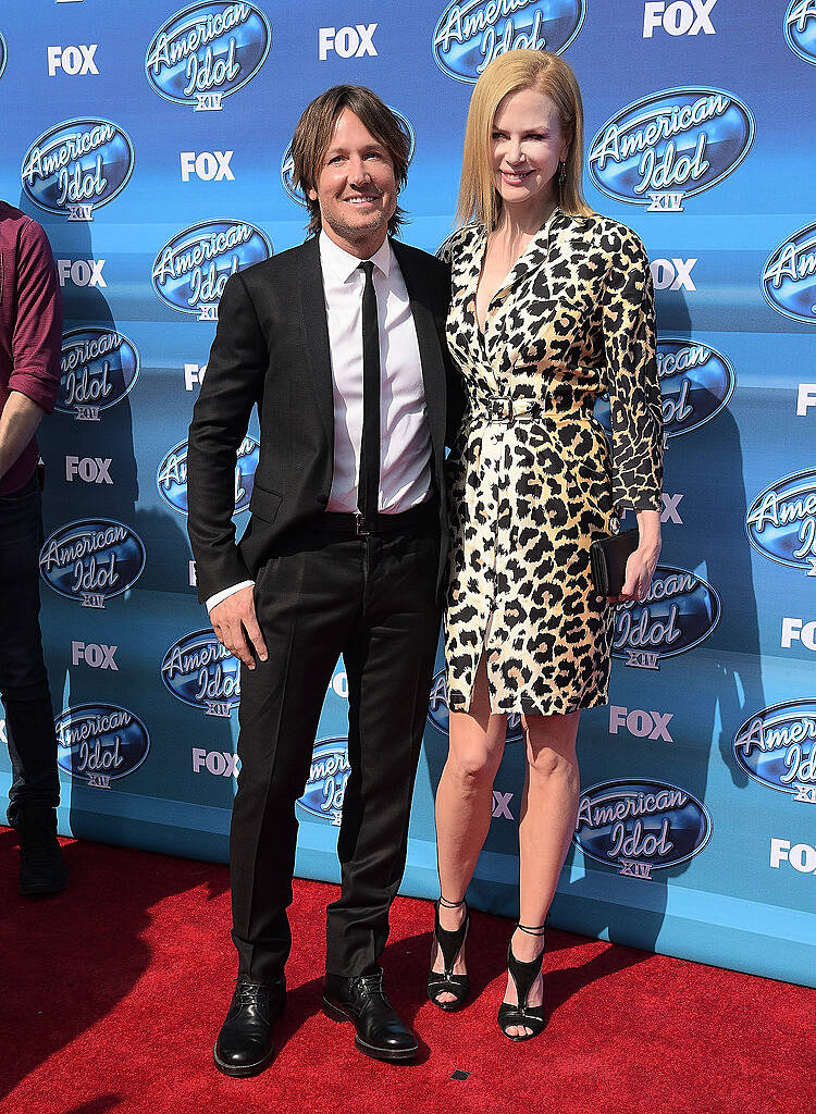 HOLLYWOOD, CA - MAY 13:  Keith Urban and Nicole Kidman attend the "American Idol" XIV Grand Finale event at the Dolby Theatre on May 13, 2015 in Hollywood, California.  (Photo by Jason Kempin/Getty Images)