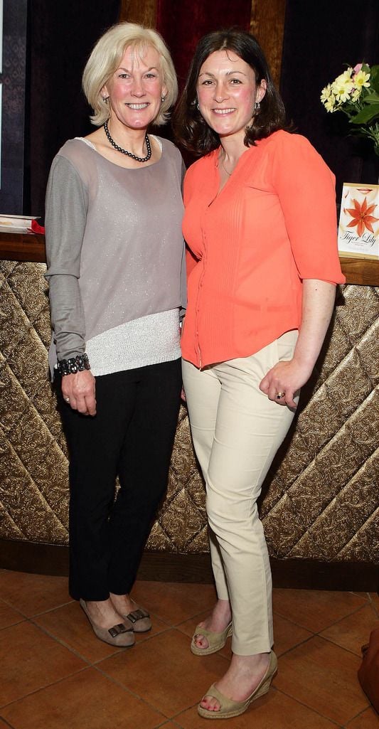 Sneezy Foster and Lorna Fowler  at the launch of the Lemongrass Citywest & Naas Leading Trainer and Jockey award for the Punchestown Festival in the Lemongrass restaurant in Naas.Pic:Brian McEvoy