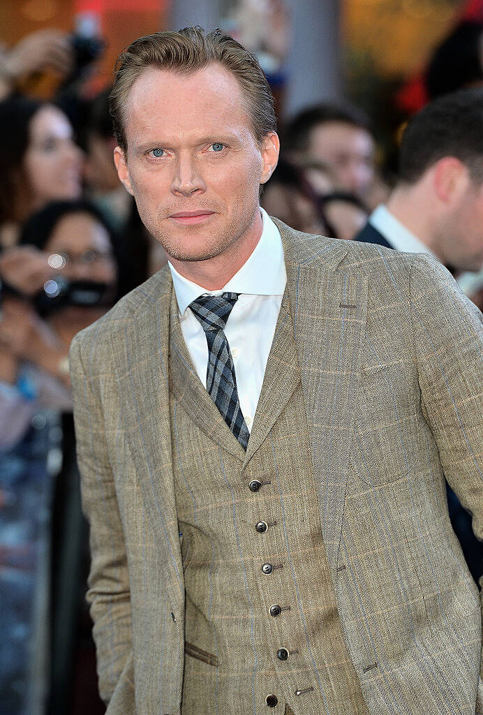 LONDON, ENGLAND - APRIL 21:  Paul Bettany attends "The Avengers: Age Of Ultron" European premiere at Westfield London on April 21, 2015 in London, England.  (Photo by Anthony Harvey/Getty Images)