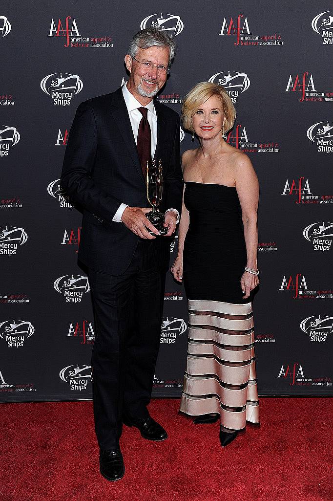 NEW YORK, NY - APRIL 27:  Chairman & Chief Executive Officer Brooks Brothers Group Inc Claudio Del Vecchio (L) and AAFA President & CEO Juanita D. Duggan attend the 2015 AAFA American Image Awards on April 27, 2015 in New York City.  (Photo by Andrew Toth/Getty Images for American Image Awards)