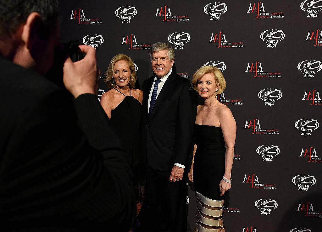 NEW YORK, NY - APRIL 27:  (L-R) CEO/President and Chairman Brown Shoe Company Diane Sullivan, Rick Ausick and AAFA President & CEO Juanita D. Duggan attend the 2015 AAFA American Image Awards on April 27, 2015 in New York City.  (Photo by Andrew Toth/Getty Images for American Image Awards)