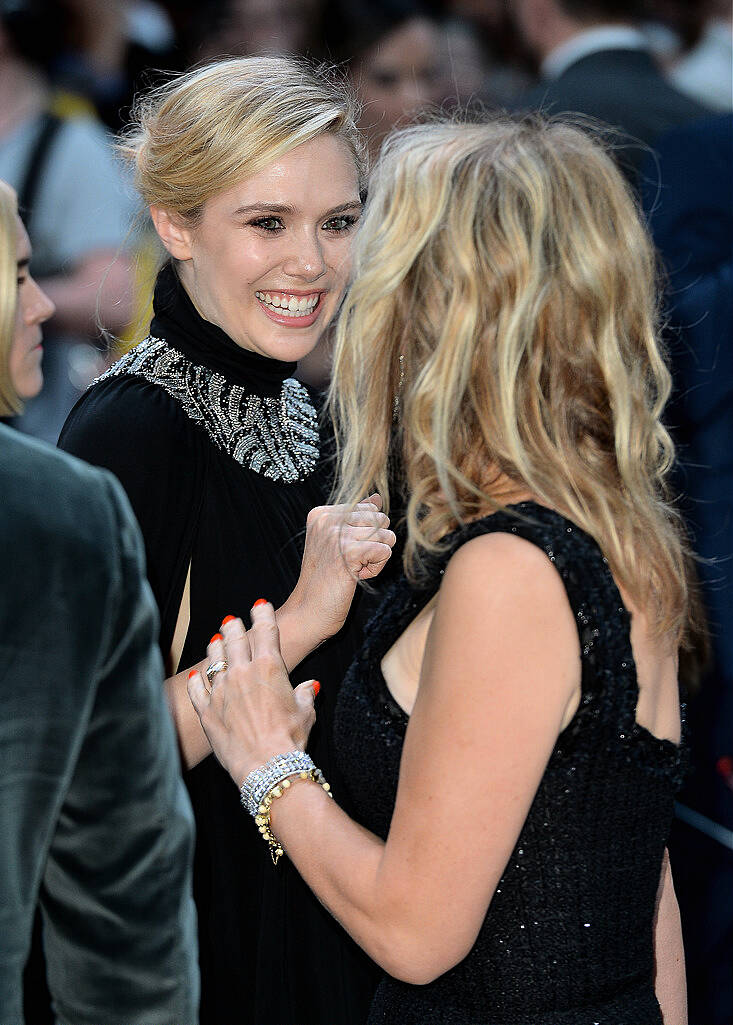 LONDON, ENGLAND - APRIL 21:  Elizabeth Olsen attends "The Avengers: Age Of Ultron" European premiere at Westfield London on April 21, 2015 in London, England.  (Photo by Anthony Harvey/Getty Images)