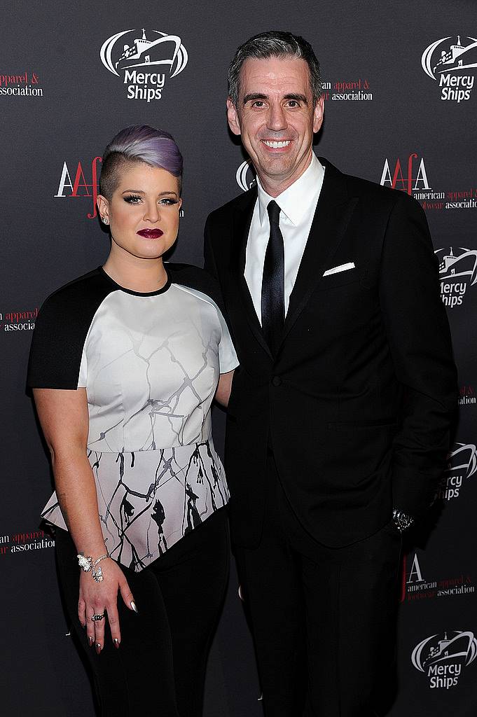 NEW YORK, NY - APRIL 27:  Kelly Osbourne and President Holt Renfrew Mark Derbyshire attend the 2015 AAFA American Image Awards on April 27, 2015 in New York City.  (Photo by Andrew Toth/Getty Images for American Image Awards)