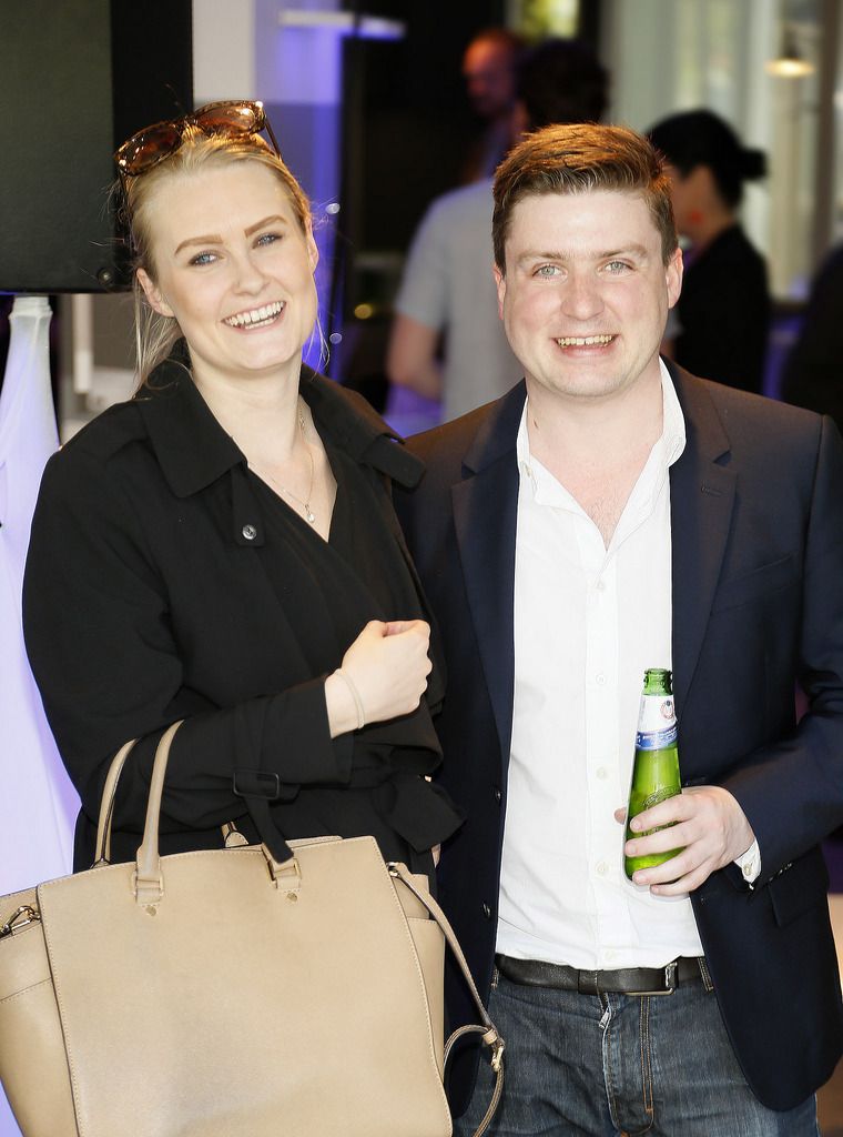 
Phoebe Laing and Kevin Gordon at the Peroni Nastro Azzurro party at Minima-photo Kieran Harnett