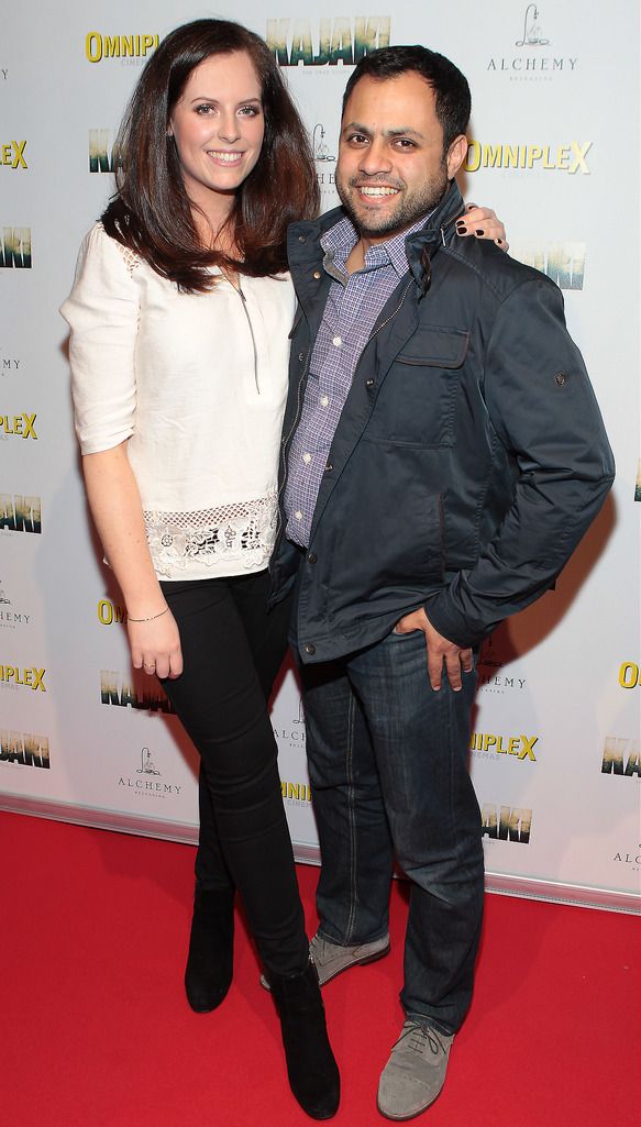 Emma Farrell and Krishna Naidoo   at the Irish premiere screening of Kajaki at Omniplex in Rathmines Dublin.Picture:Brian McEvoy