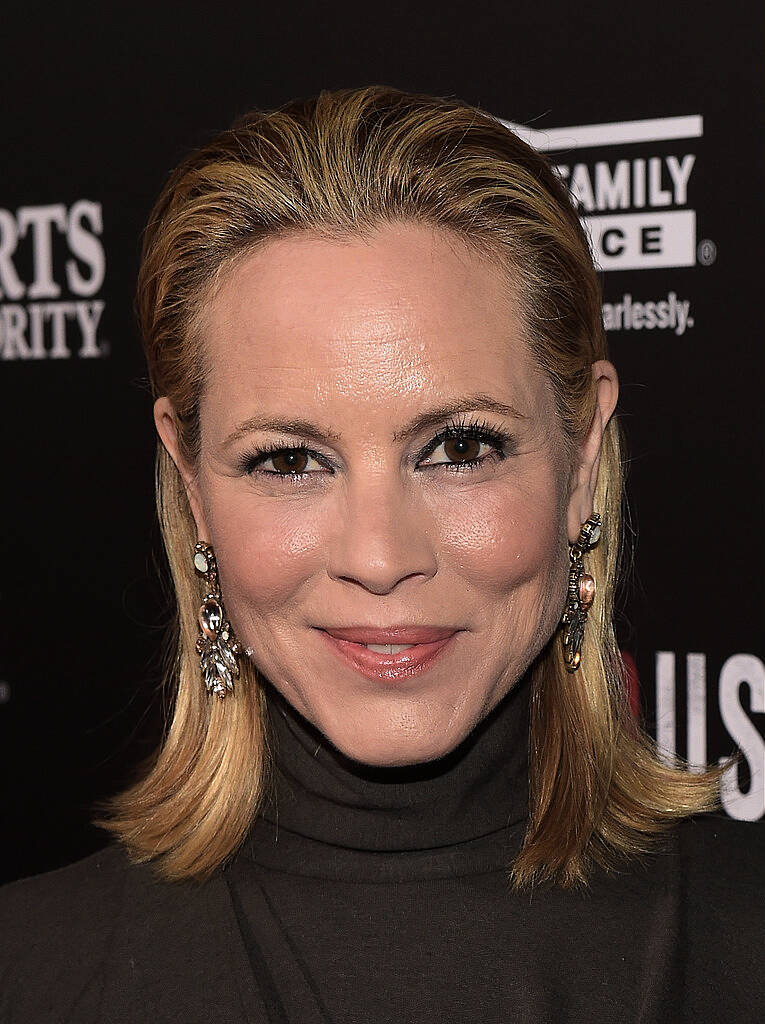 Maria Bello attends the premiere of Disney's "McFarland, USA" at the El Capitan Theatre on February 9, 2015 in Hollywood, California.  (Photo by Jason Kempin/Getty Images)