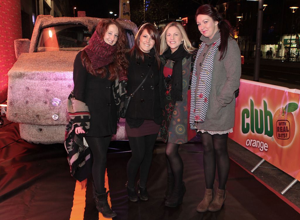 Claire Sheridan, Marie Sheridan, Elaine Verling and Grace Cotter  at The Irish Premiere screening of Dumb and Dumber To at The Savoy Cinema Dublin.Pic:Brian McEvoy.