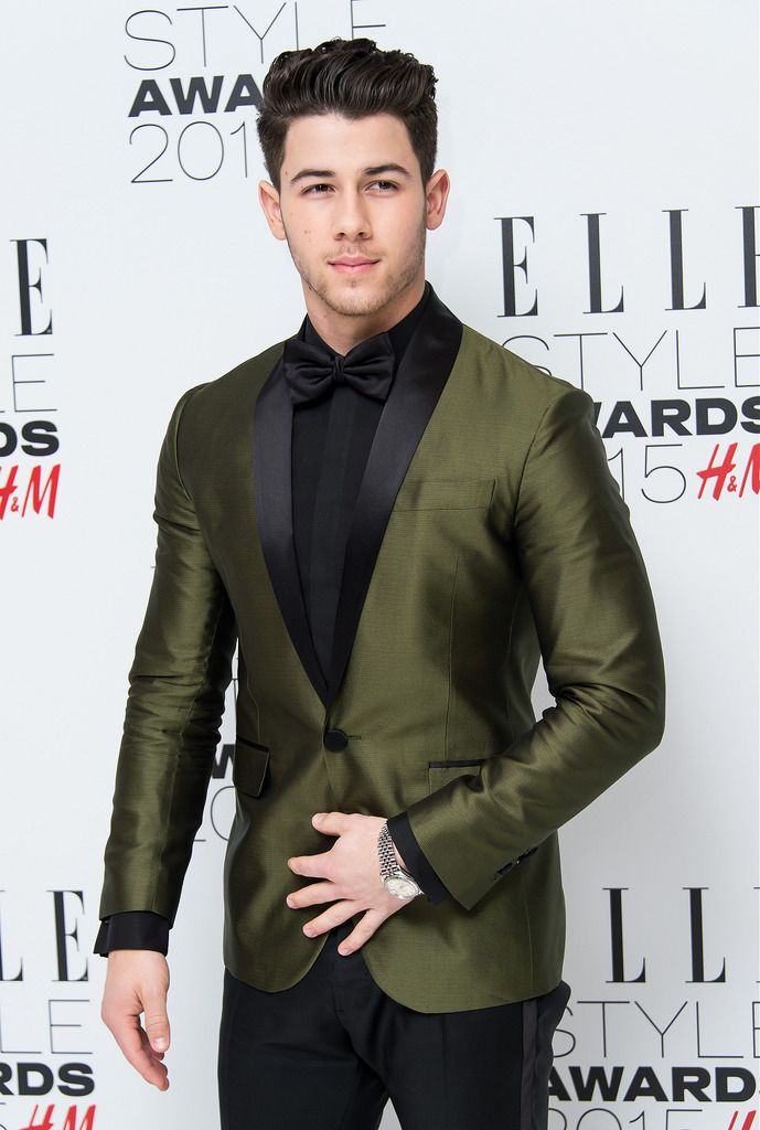LONDON, ENGLAND - FEBRUARY 24:  Nick Jonas attends the Elle Style Awards 2015 at Sky Garden @ The Walkie Talkie Tower on February 24, 2015 in London, England.  (Photo by Ian Gavan/Getty Images)