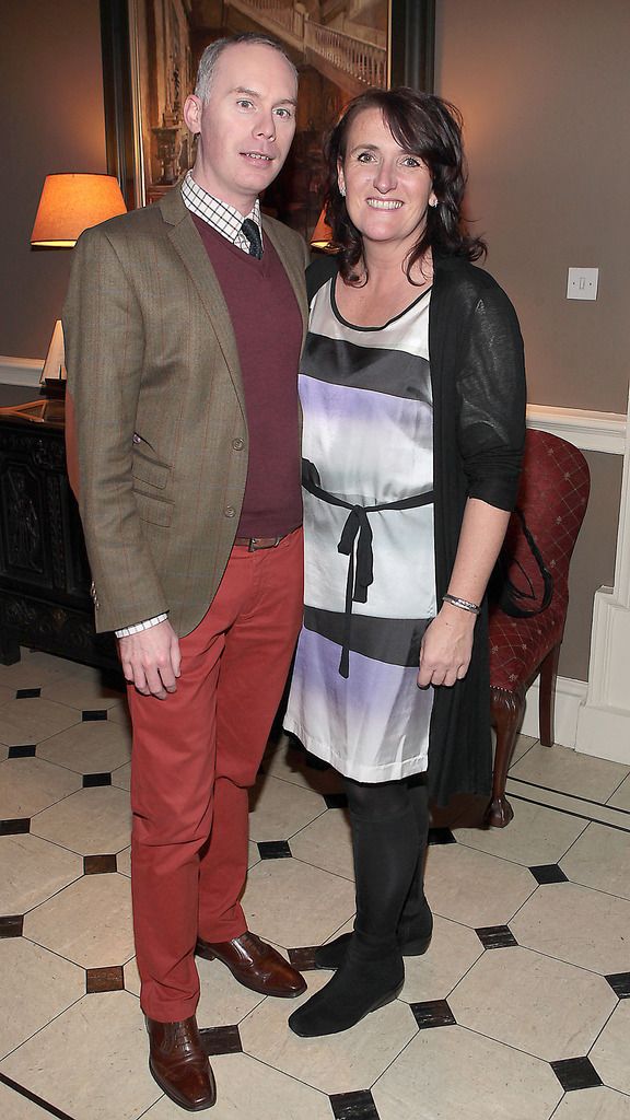 Wayne Cronin and Serena Lawlor pictured at The Lancome Christmas Celebration at Number 10 Ormonde Quay ,Dublin ..Picture :Brian McEvoy.