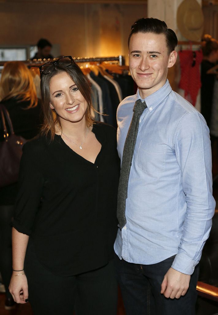 
Naomi and Alex Quinn at the launch of the Lidl Spring Summer 2015 Collection in Drury Buildings-photo Kieran Harnett