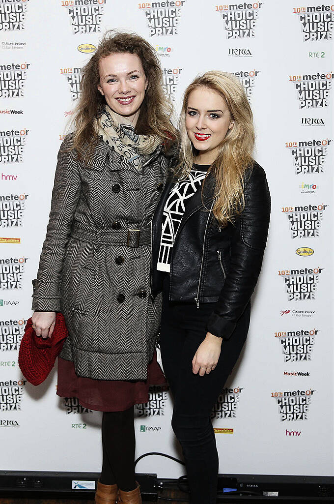 
Lynn Harding & Jane Lawrence pictured at the launch event for the Meteor Choice Music Prize Irish Song of the Year 2014. The best songs of 2014 have now gone to a public vote on meteor.ie/choice.Pic. Robbie Reynolds
 