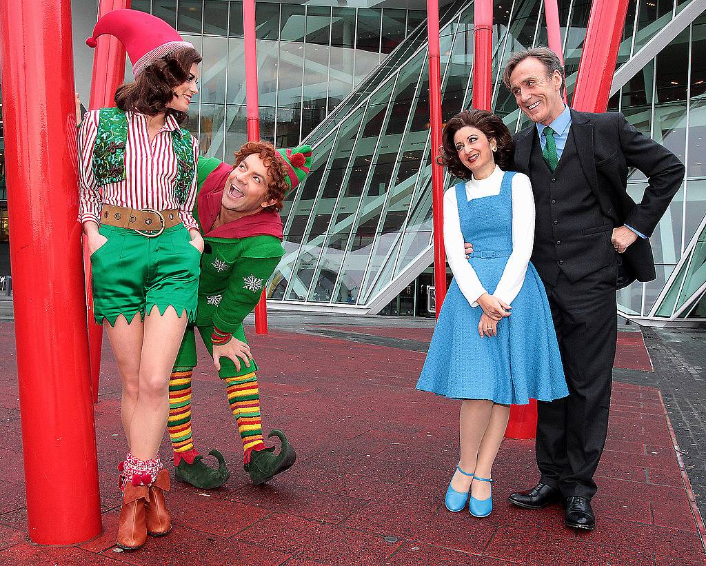 â€˜Having an Elftastic Time! .Actors  Ben Forster and  Love/ Hateâ€™s Aoibhinn McGinnity pictured  with fellow cast members Joe McGann and Jessica Martin  prior to Elf the musicals  European Premiere at The Bord Gais Energy Theatre ,Dublin...Picture:Brian McEvoy.No repro fee for one use..The Broadway Musical. Elf will play from December 16th until January 10th. Tickets from â‚¬20.00 are on sale now. For more see <a href="http://www.bordgaisenergytheatre.ie...The" rel="nofollow">www.bordgaisenergytheatre.ie...The</a> show based on the beloved  2003 New Line Cinema hit starring Will Ferrell, ELF is the hilarious tale of Buddy, a young orphan child who mistakenly crawls into Santaâ€™s bag of gifts and is transported back to the North Pole! .Ben Forster stars in the leading role and joining Ben is  Irish stage and screen star AoibhÃ­nn McGinnity in the role of Jovie. ..The show will feature sensational sets, magical music and all the magic of Christmas you could possibly wish for!  