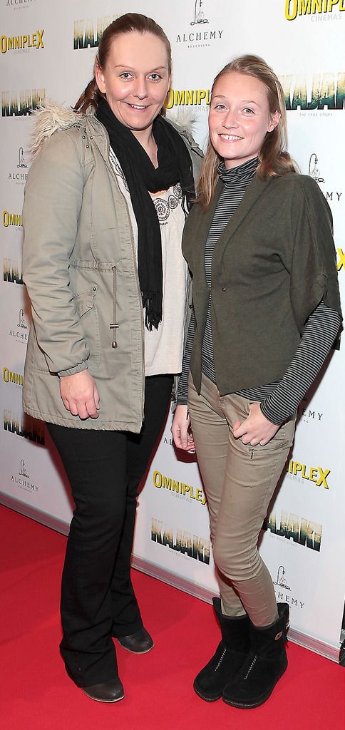 Fiona Duffy and Claire Duffy at the Irish premiere screening of Kajaki at Omniplex in Rathmines Dublin.Picture:Brian McEvoy.