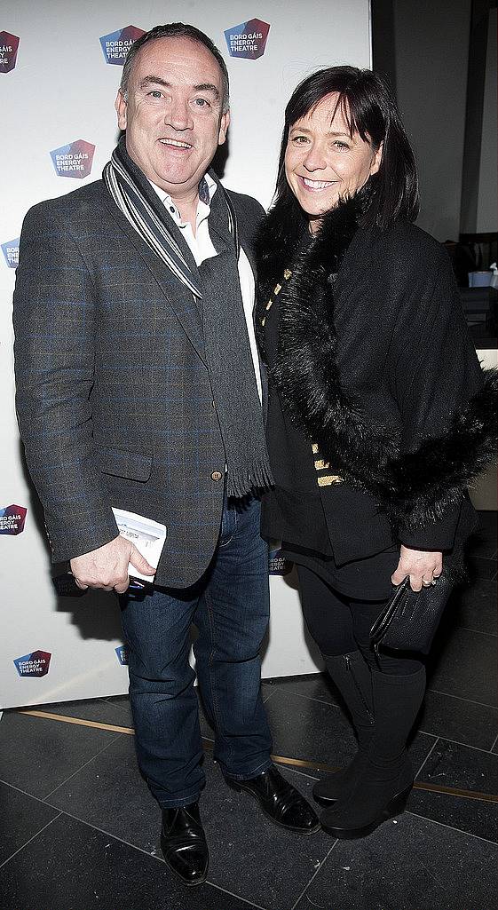 Noel Kelly and Catriona Kelly  pictured at the opening night of Jesus Christ Superstar at The Bord Gais Energy Theatre, Dublin. Pic Brian McEvoy 