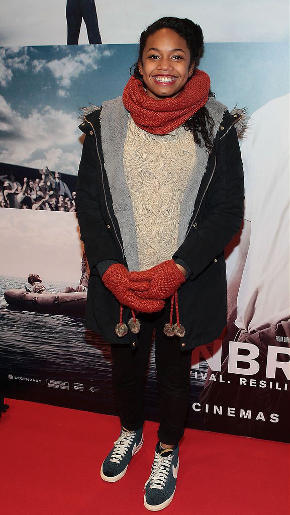 Leona Allen at The Irish Premiere of  Unbroken at  The Screen Cinema ,Dublin . The film was directed by Angelina Jolie.  .Picture :Brian McEvoy.