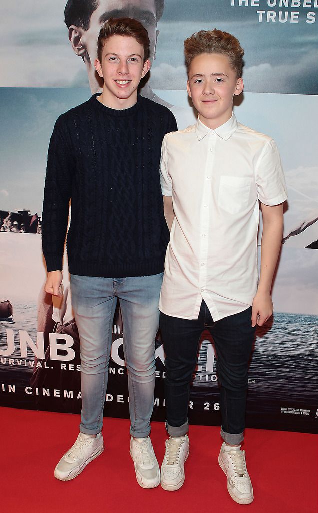 Brian Brennan and Alex O Toole at The Irish Premiere of  Unbroken at  The Screen Cinema ,Dublin . The film was directed by Angelina Jolie.  .Picture :Brian McEvoy.