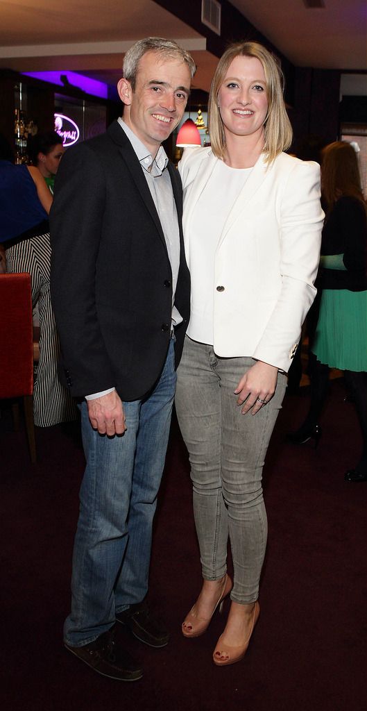 Ruby Walsh and Gillian Walsh  at the launch of the Lemongrass Citywest & Naas Leading Trainer and Jockey award for the Punchestown Festival in the Lemongrass restaurant in Naas.Pic:Brian McEvoy