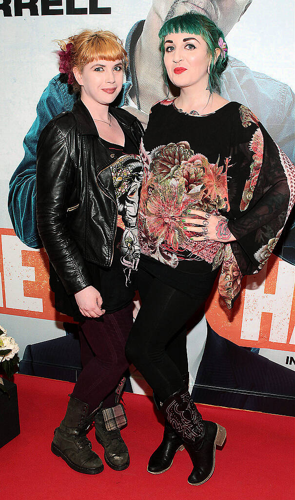 Jasette Fitzsimons and Melissa Hayward pictured at the Irish premiere screening of Will Ferrell's new film Get hard at the Screen Cinema ,Dublin.Picture:Brian McEvoy