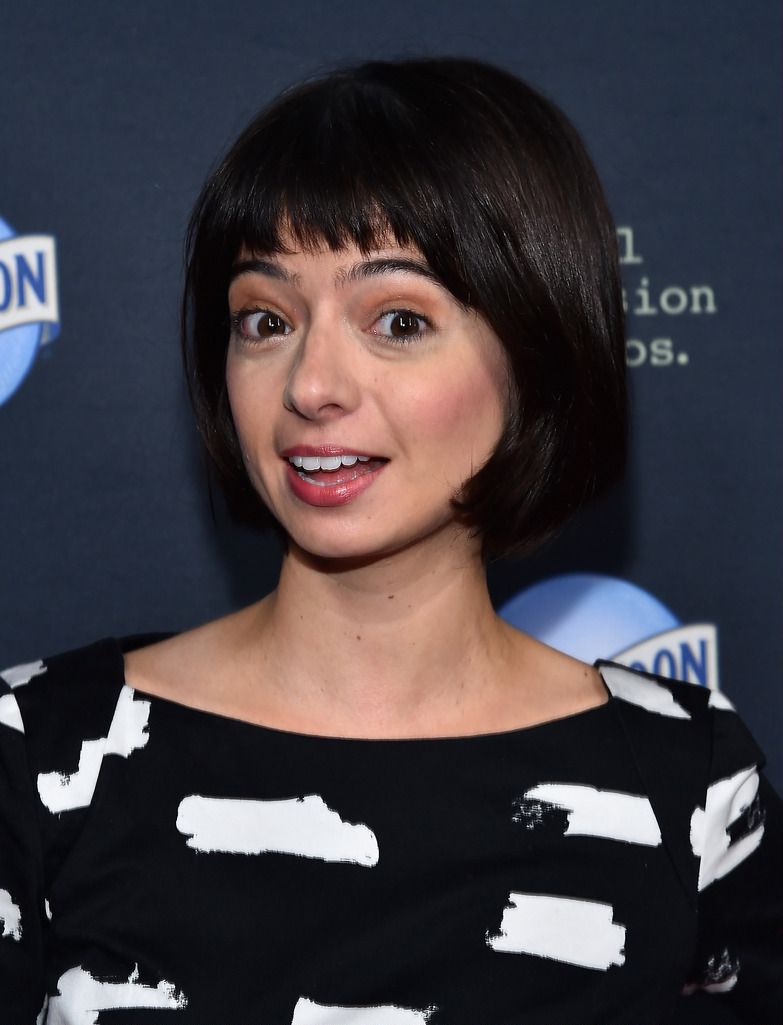 SANTA MONICA, CA - APRIL 06:  Actress Kate Micucci attends the premiere of FX's "The Comedians" at The Broad Stage on April 6, 2015 in Santa Monica, California.  (Photo by Alberto E. Rodriguez/Getty Images)