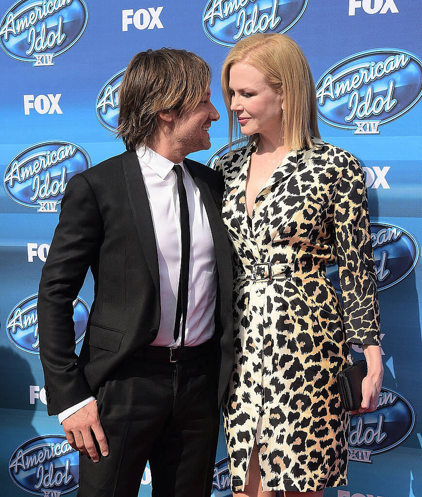 HOLLYWOOD, CA - MAY 13:  Keith Urban and Nicole Kidman attend the "American Idol" XIV Grand Finale event at the Dolby Theatre on May 13, 2015 in Hollywood, California.  (Photo by Jason Kempin/Getty Images)