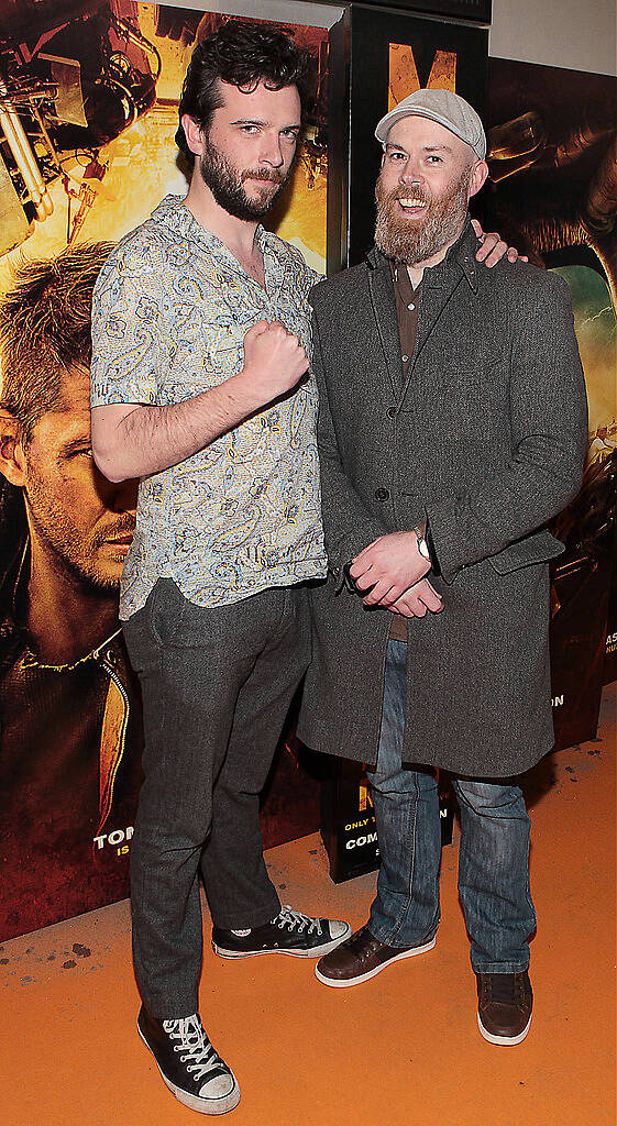 Kevin McGahern and Edwin Sammon at the Irish Premiere screening of Mad Max:Fury Road at The Savoy Cinema Dublin..Picture:Brian McEvoy