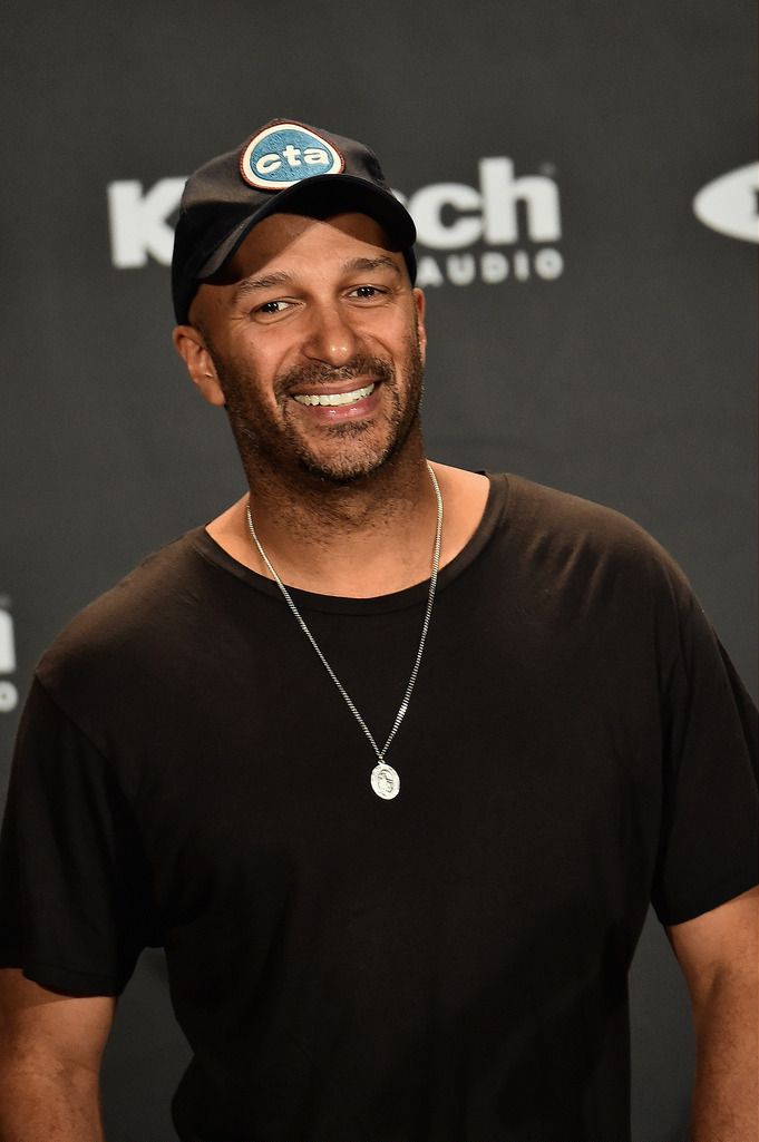 CLEVELAND, OH - APRIL 18:  Musician Tom Morello attends the 30th Annual Rock And Roll Hall Of Fame Induction Ceremony at Public Hall on April 18, 2015 in Cleveland, Ohio.  (Photo by Michael Loccisano/Getty Images)