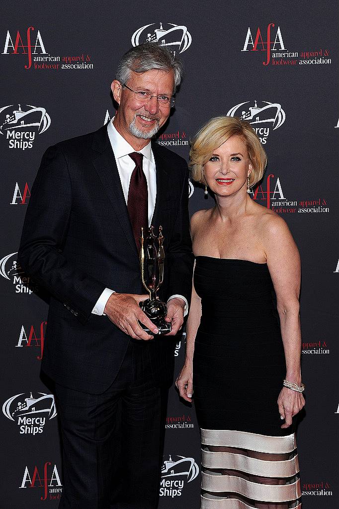 NEW YORK, NY - APRIL 27:  Chairman & Chief Executive Officer Brooks Brothers Group Inc Claudio Del Vecchio (L) and AAFA President & CEO Juanita D. Duggan attend the 2015 AAFA American Image Awards on April 27, 2015 in New York City.  (Photo by Andrew Toth/Getty Images for American Image Awards)