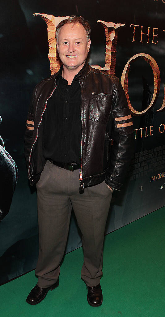 Peter Dillon at The Irish Premiere screening of The Hobbit the battle  of the five armies at the Savoy Cinema Dublin.Pic:Brian McEvoy.