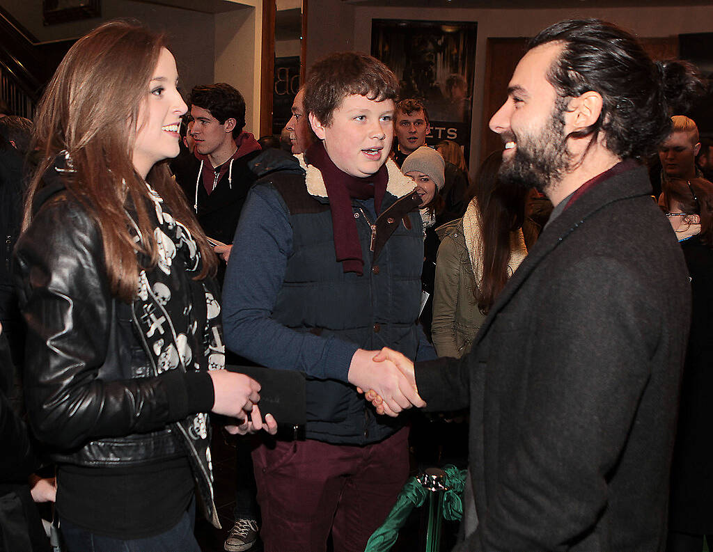 Actor Aidan Turner meets fans at The Irish Premiere screening of "The Hobbit the battle  of the five armies" at the Savoy Cinema Dublin.Pic:Brian McEvoy.