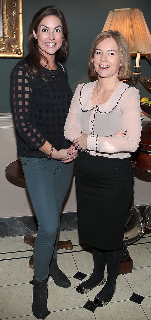 Bronwyn Conroy and Carol Alonzi pictured at The Lancome Christmas Celebration at Number 10 Ormonde Quay ,Dublin ..Picture :Brian McEvoy.