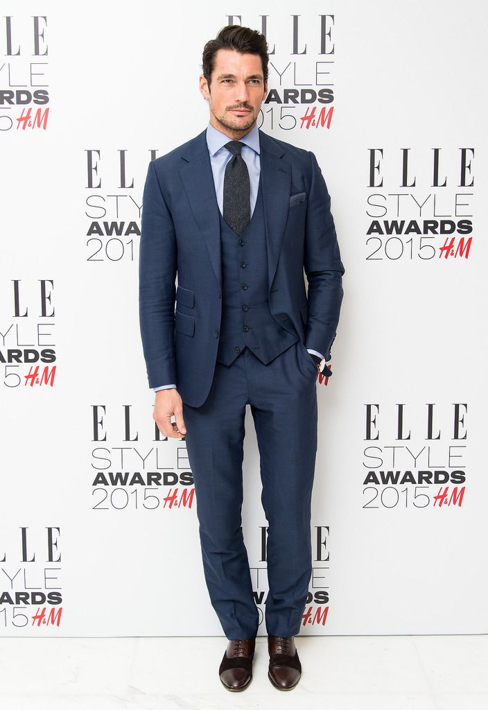 LONDON, ENGLAND - FEBRUARY 24:  David Gandy attends the Elle Style Awards 2015 at Sky Garden @ The Walkie Talkie Tower on February 24, 2015 in London, England.  (Photo by Ian Gavan/Getty Images)