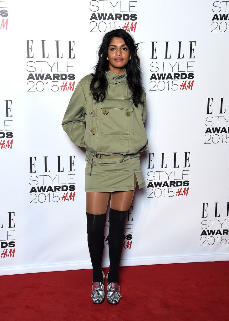 LONDON, ENGLAND - FEBRUARY 24:  M.I.A. attends the Elle Style Awards 2015 at Sky Garden @ The Walkie Talkie Tower on February 24, 2015 in London, England.  (Photo by Gareth Cattermole/Getty Images)