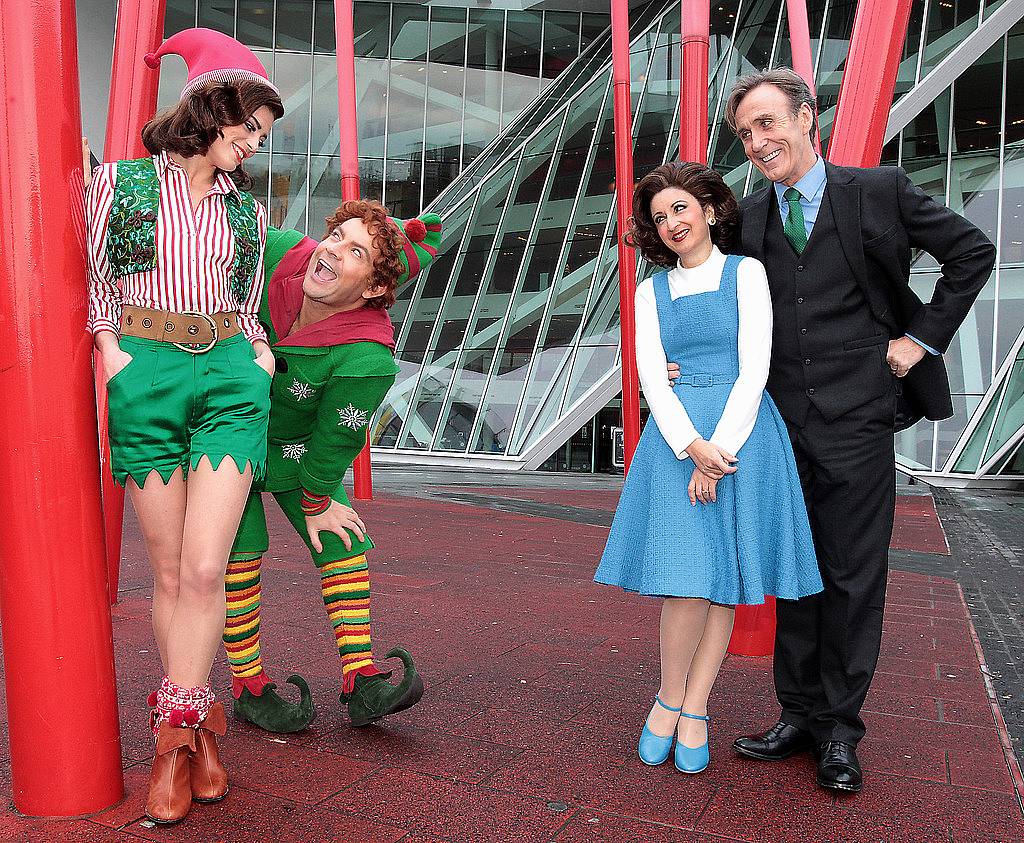 â€˜Having an Elftastic Time! .Actors  Ben Forster and  Love/ Hateâ€™s Aoibhinn McGinnity pictured  with fellow cast members Joe McGann and Jessica Martin  prior to Elf the musicals  European Premiere at The Bord Gais Energy Theatre ,Dublin...Picture:Brian McEvoy.No repro fee for one use..The Broadway Musical. Elf will play from December 16th until January 10th. Tickets from â‚¬20.00 are on sale now. For more see <a href="http://www.bordgaisenergytheatre.ie...The" rel="nofollow">www.bordgaisenergytheatre.ie...The</a> show based on the beloved  2003 New Line Cinema hit starring Will Ferrell, ELF is the hilarious tale of Buddy, a young orphan child who mistakenly crawls into Santaâ€™s bag of gifts and is transported back to the North Pole! .Ben Forster stars in the leading role and joining Ben is  Irish stage and screen star AoibhÃ­nn McGinnity in the role of Jovie. ..The show will feature sensational sets, magical music and all the magic of Christmas you could possibly wish for!  